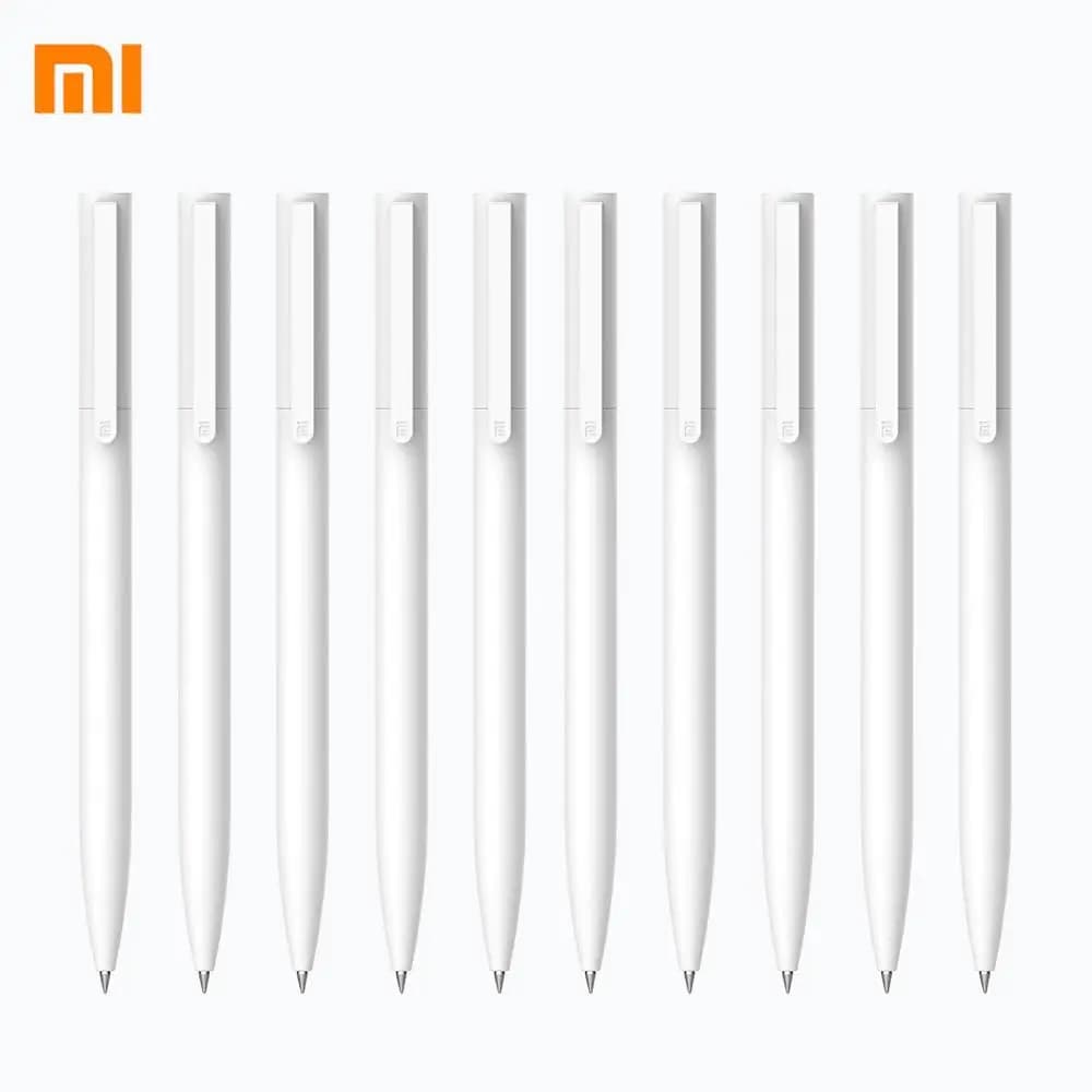 10pcs/set Xiaomi Mijia Gel Pen MI Pen 9.5mm Signing Pen PREMEC Smooth Switzerland Refill MiKuni Japan Ink (Black/Blue) Best Gift