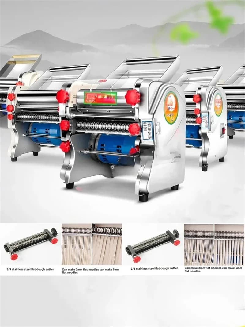 Macchina per pasta fresca per uso domestico Macchina per tagliatelle Taglierina per tagliatelle Pressa per pasta elettrica automatica Rotolamento di noodle multifunzionale