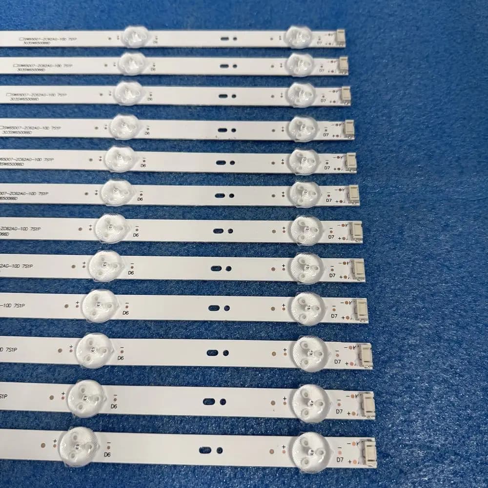 12 pezzi/set striscia di retroilluminazione a LED per SW65D07-ZC62AG-10D 65G32 PRO 65G16 65G660S JVG3B6522Q 65G32P 65A23SX 65P53 65M9S 65M4
