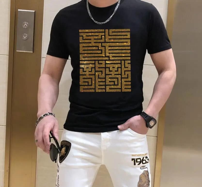 S-6XL Uomo Anime Magliette grafiche Strass Uomo Estate Moda T-shirt Streetwear Abbigliamento da uomo