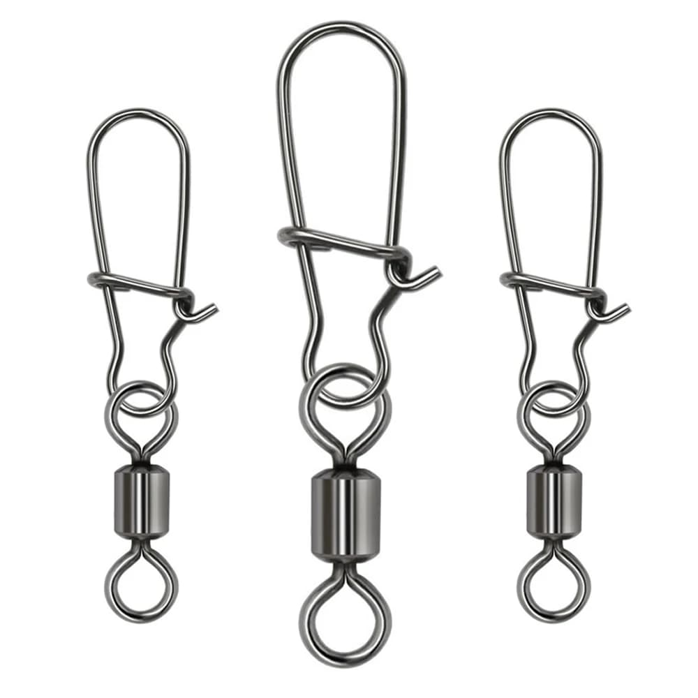 50 pcs box for equipment call line connect stainless steel bearing set of rolling tools accessories for fishing rod connector swivel castor