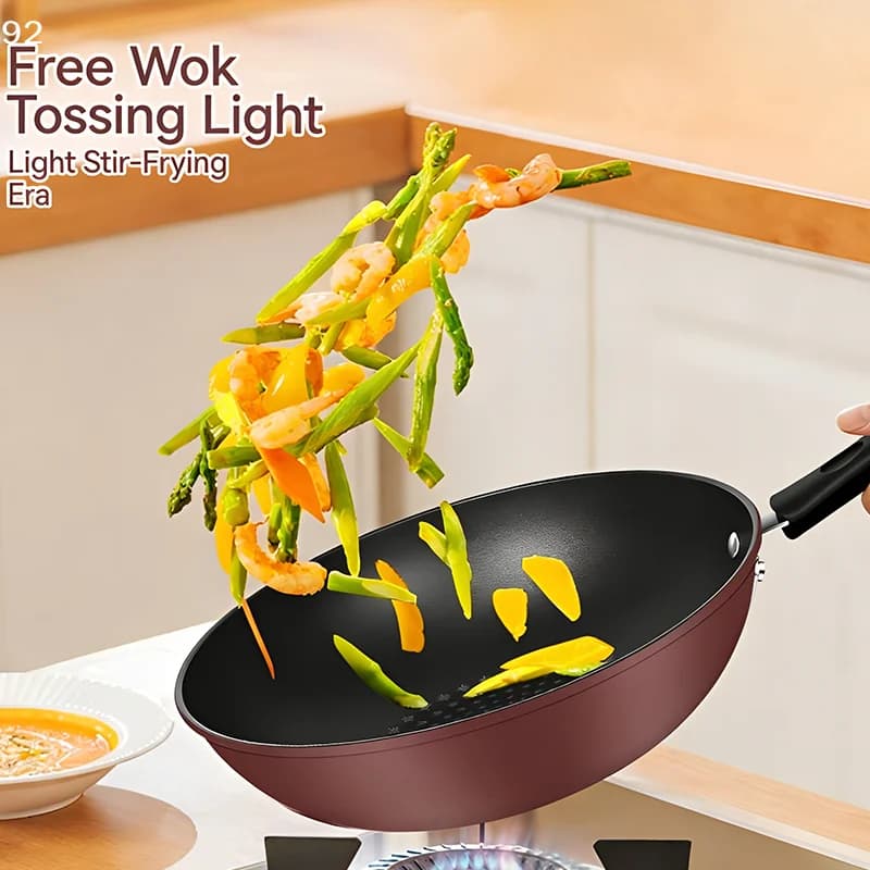 New multifunctional non-stick pan, easy to clean, suitable for gas and induction stoves