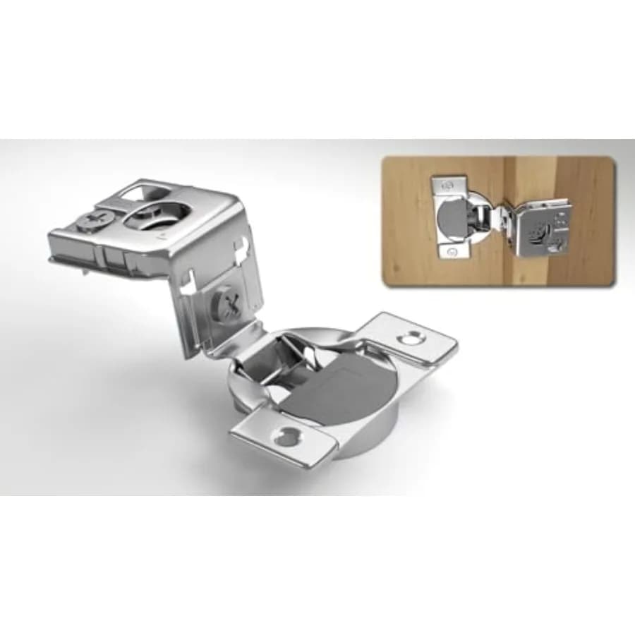 Cerniere per mobili da cucina a scomparsa con chiusura ammortizzata, da 1 pollice, con regolazione a 3 camme a 6 posizioni e 5 gradi di inclinazione