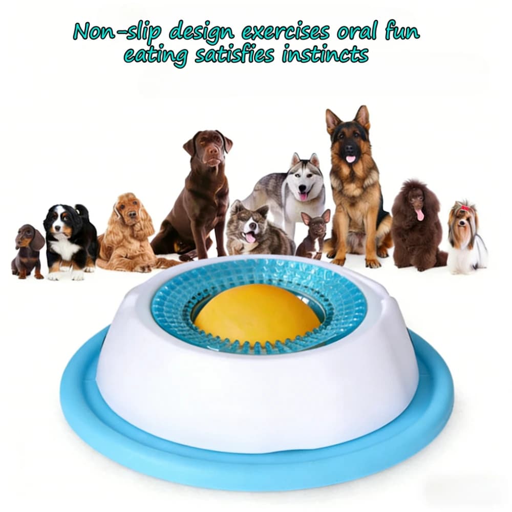 Ciotola per Cani Anti-Ansia, Dispenser di Cibo per Animali, Piatto Interattivo per Yogurt, Alimentatore Lento per Promuovere la Salute Orale di Cani e Gatti