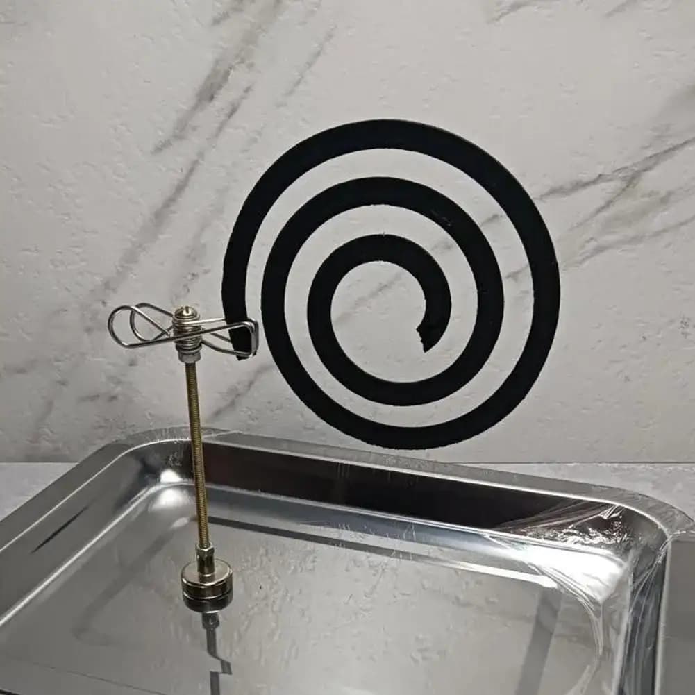 Supporto Magnetico per Incenso e Spirali Antizanzare, Angolo Regolabile, Morsetto Universale per Bastoncini di Moxa, per Casa, Esterni e Campeggio