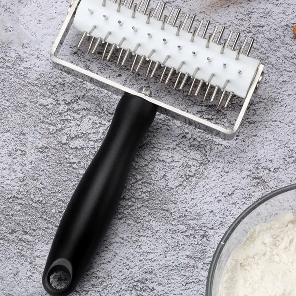 1 Pezzo Rullo Foratore per Pizza in Acciaio Inossidabile Premium, per Impasto, Decorazione di Pizza, Pasticcini, Crostate e Biscotti, Utensile da Cucina