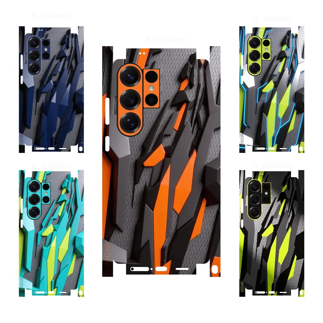 Pellicola Protettiva S19 per Samsung Galaxy S26 S25Ultra Plus S23 S24Ultra, Adesivo Decorativo con Effetto Pietre