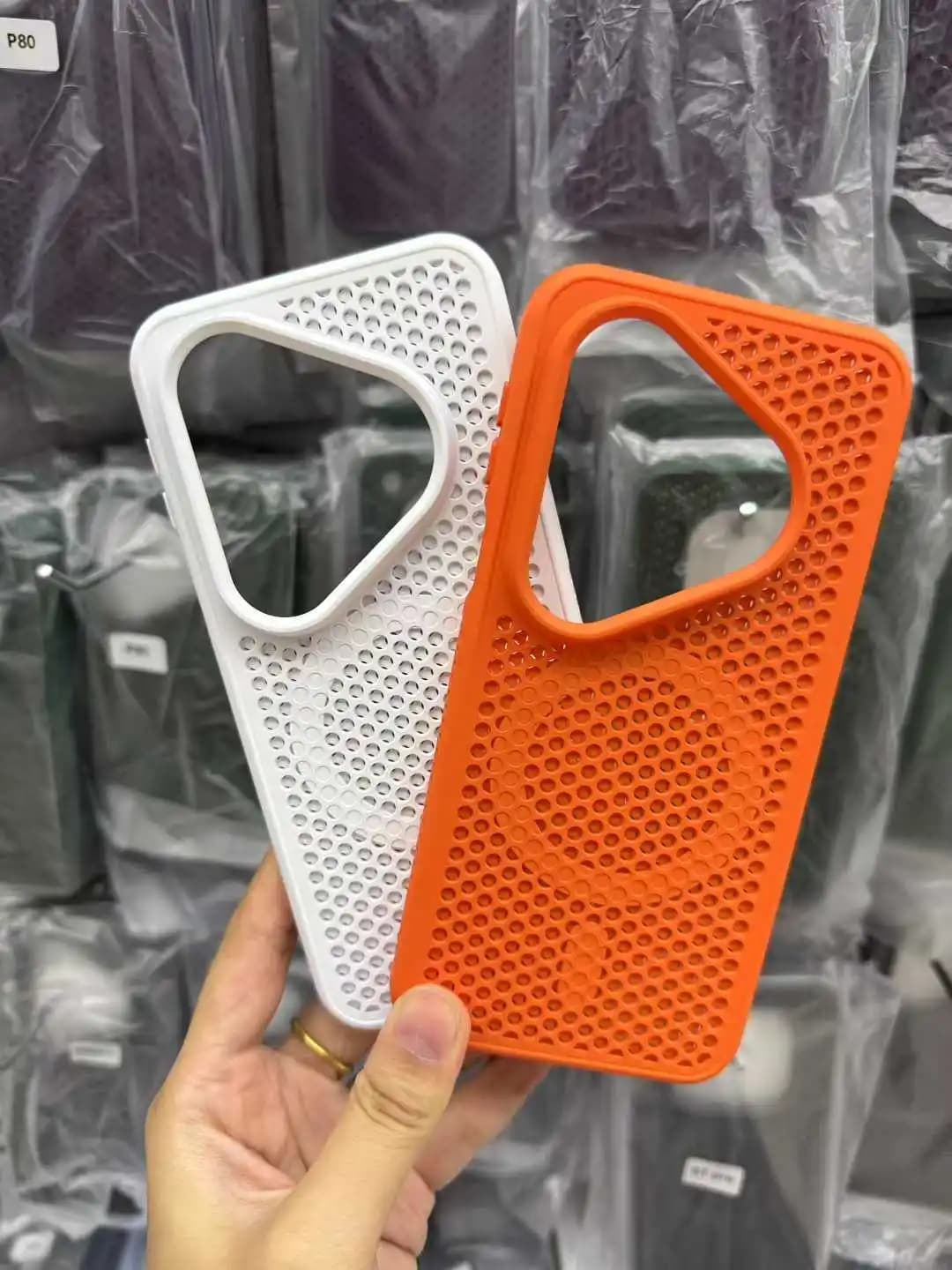 Custodia per telefono con dissipazione del calore magnetica con ricarica wireless per Huawei Pura 80 Pro 70, copertura rigida Magsafe traspirante con raffreddamento opaco