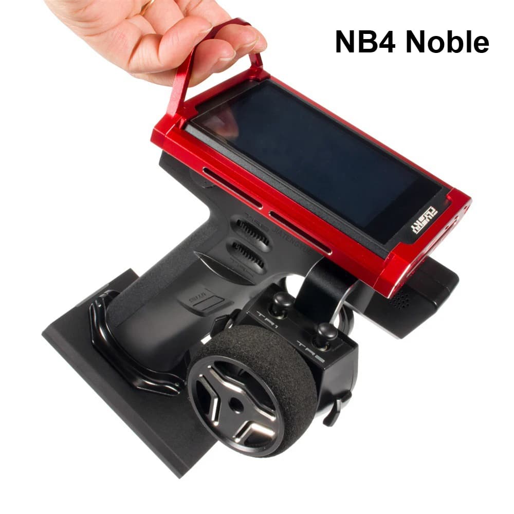 JTY Gancio telecomando Telaio protettivo in lega per trasmettitore RC per Flysky Noble NB4 / NB4 Pro
