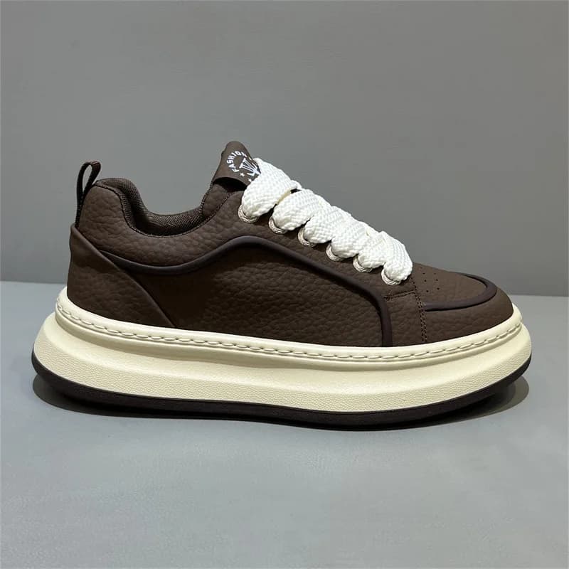 Uomo Donna Sneakers Piattaforma moda Scarpe vulcanizzate Scarpe casual in pelle di lusso Scarpe da tennis da uomo Calzature sportive da corsa per coppia