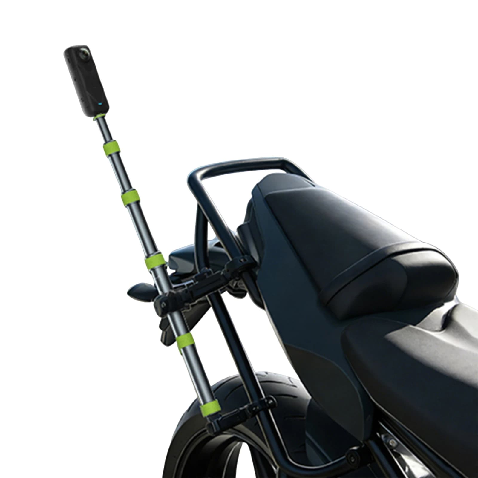 Bastone Telescopico in Lega di Alluminio Multiuso, Asta Selfie con Doppio Morsetto per Manubrio, Accessori per Ciclismo
