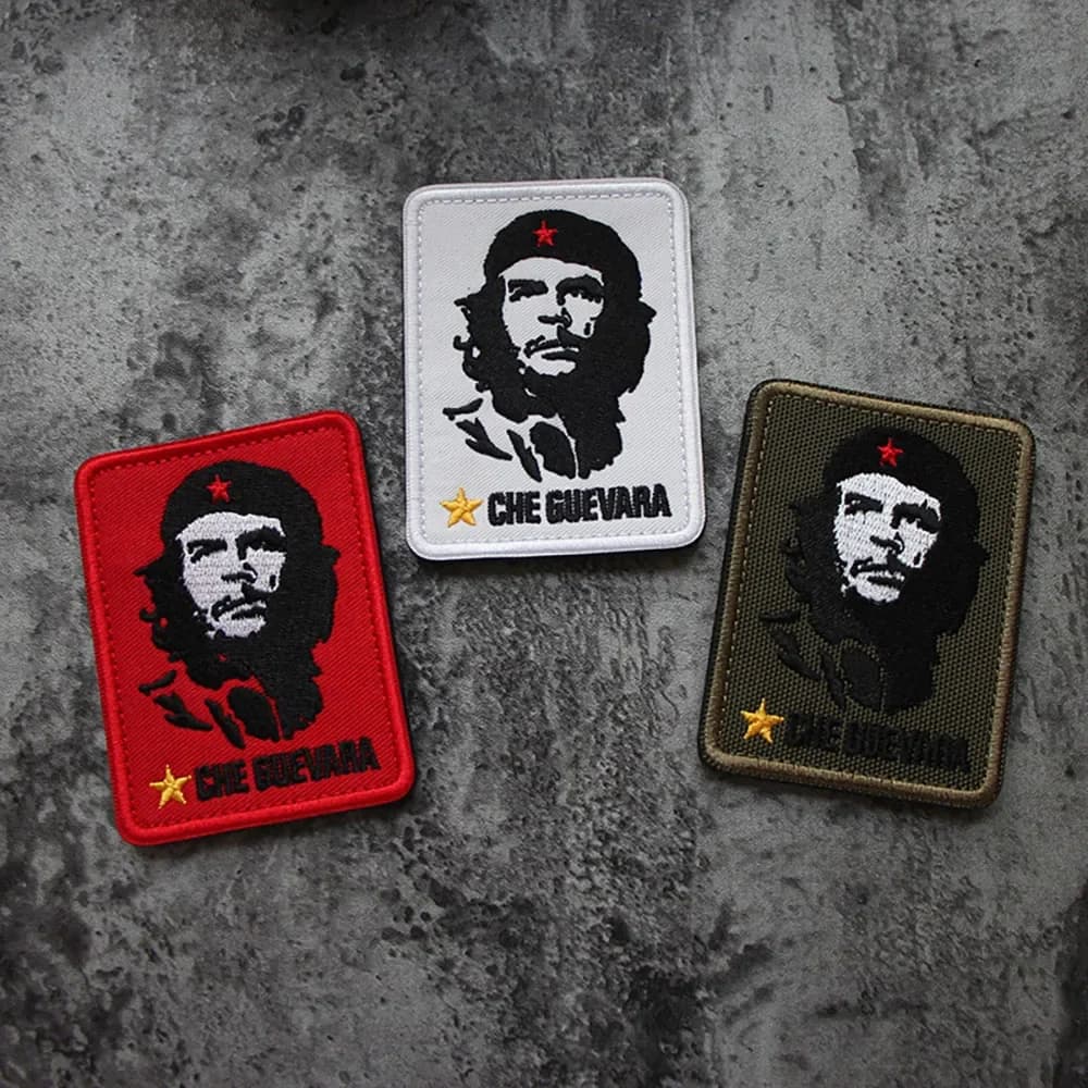 Che Guevara castral Character Head ricamo patch sui vestiti Spiritual Leader Morale Badge Armband Outdoor Hook Loop Badge
