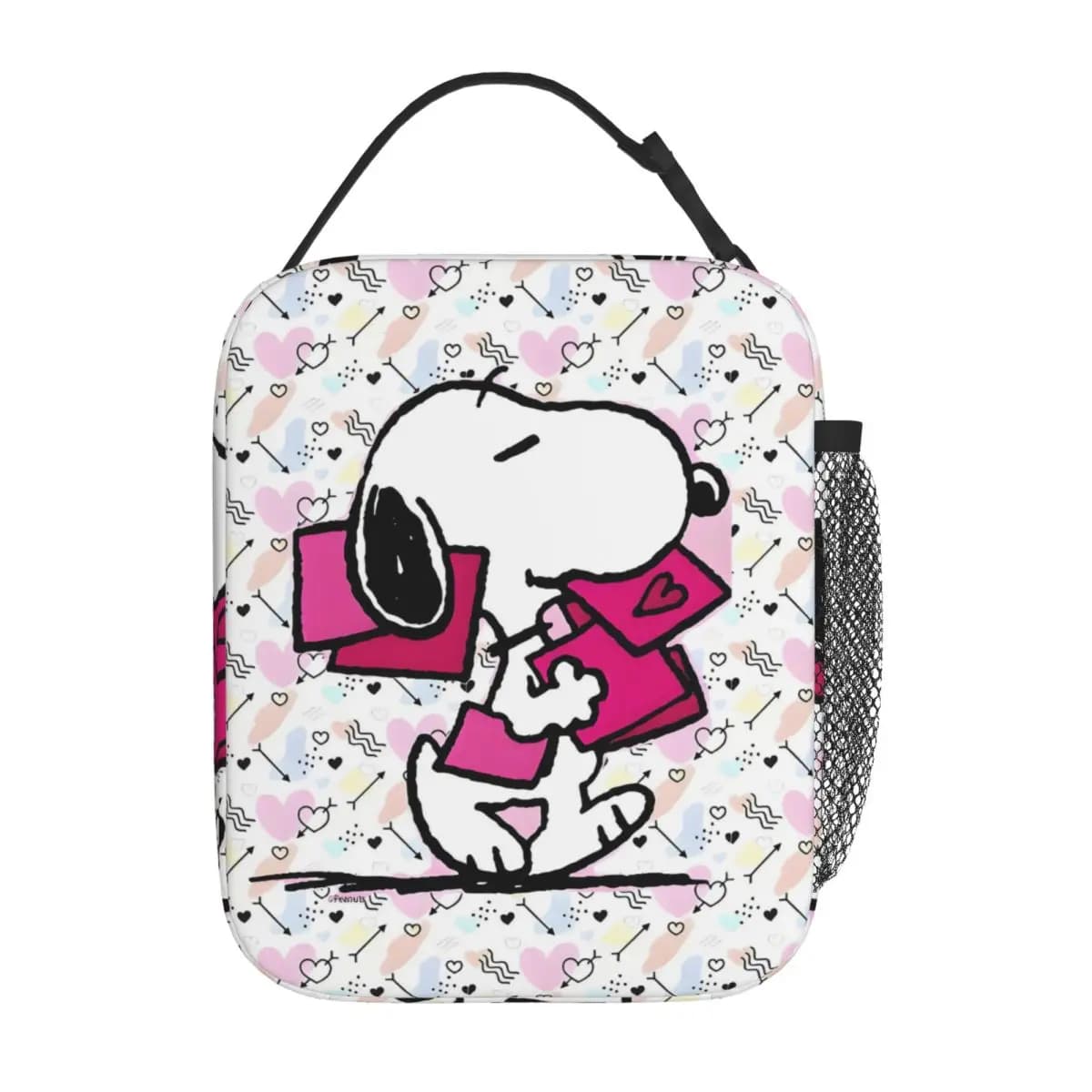 Borsa termica personalizzata divertente S-Dog-Snoopies per donna, a tenuta stagna, con freccia dell'amore, per pranzo, spiaggia, campeggio, viaggi