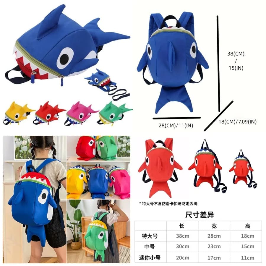 【Nuovo stile】Nuovo zaino scolastico in lana per la stagione scolastica, zainetto per bambini con cartoni animati, carino, per la scuola elementare e la scuola media