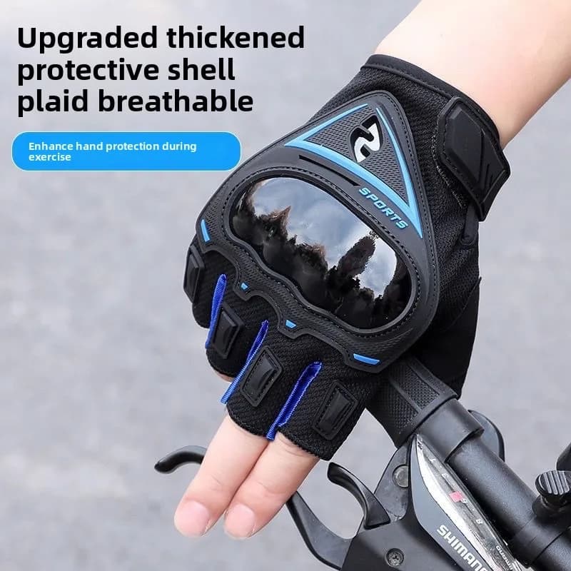 Mens Thin Half Finger Anti Slip Wear Resistant Cycling Gloves Fall Protection For Bicycles Mountain Bikes Motorcycles Motorbikes