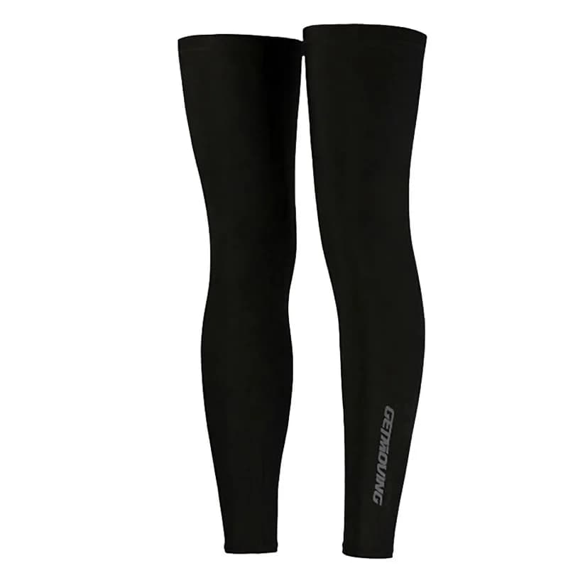 Collant scaldamuscoli da ciclismo antivento Protezione solare UV Protezione per ginocchio di sicurezza sportiva traspirante Manicotto per gamba da ciclismo per bicicletta MTB