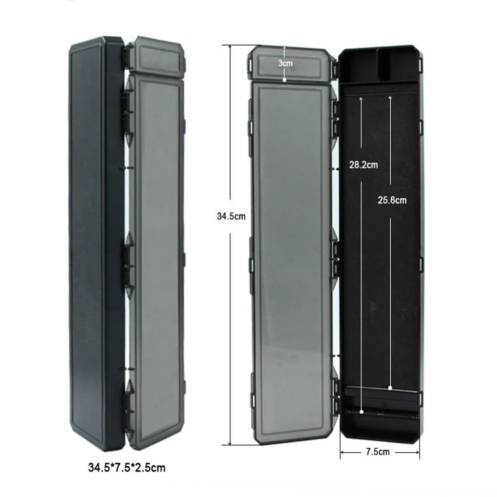 For fishing trips Black carp equipment box Portable fishing gear box Fishing equipment box Compact design Strong plastic PP