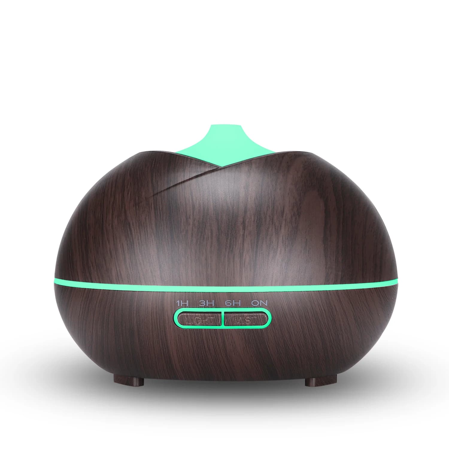 Diffusore di oli essenziali per aromaterapia ad ultrasuoni umidificatore elettrico per camera da letto con venature del legno