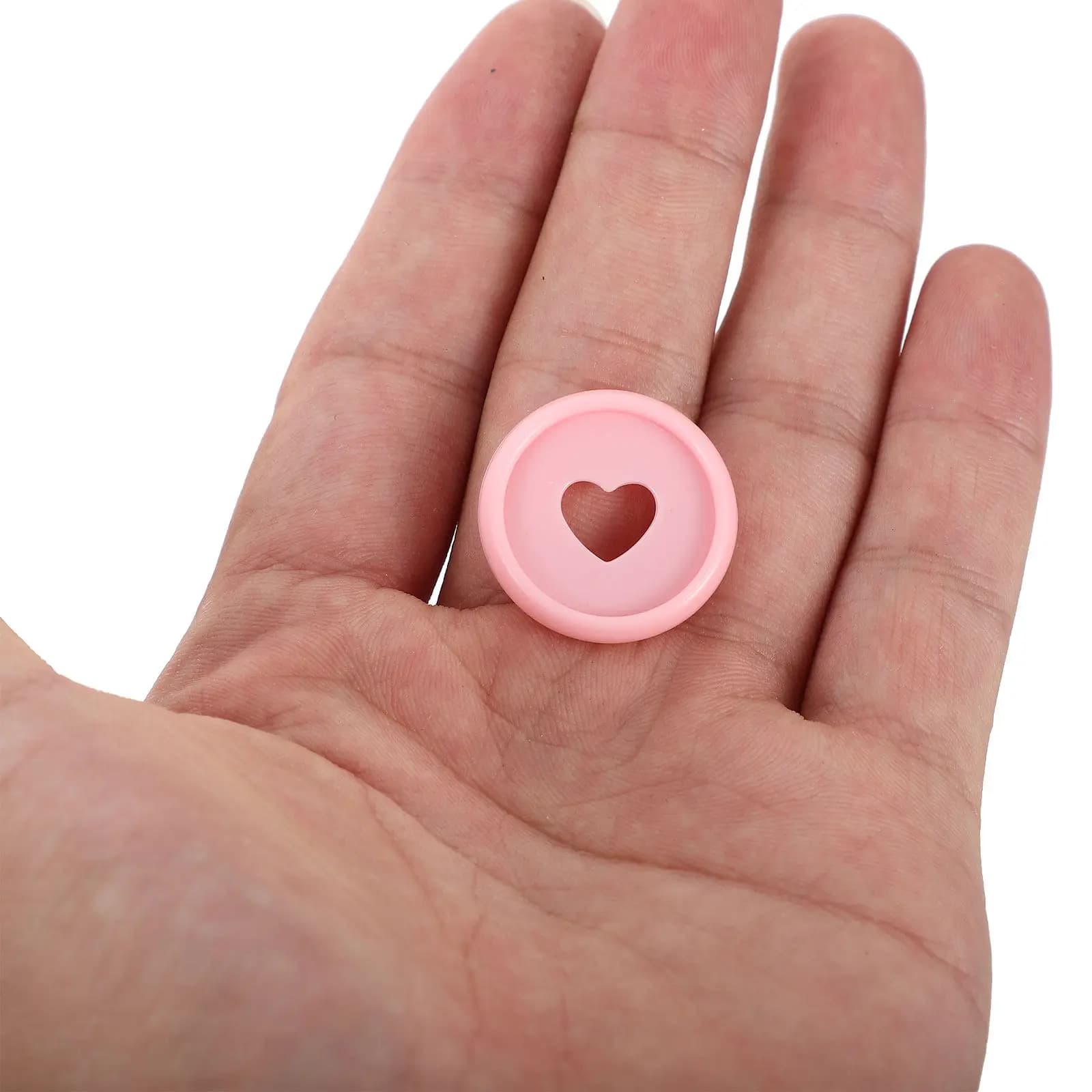 50 Pezzi Dischi in Plastica a Forma di Cuore per Rilegatura Discbound, Forniture per Rilegatura Quaderni e Agende, Fibbie per Rilegatura Ufficio e Scuola