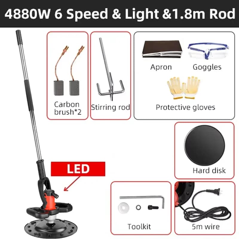 Wall sanding machine 220V 2880W/4880W electric cement drilling machine for cement mortar