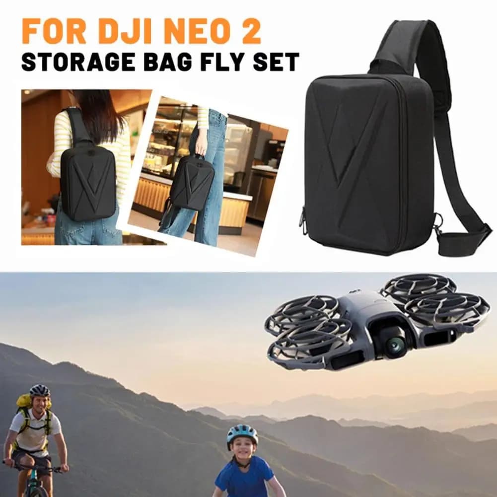 Borsa per DJI NEO2, Zaino Alla Moda Impermeabile Antiurto, Custodia Protettiva per Drone, Borsa da Petto Antiurto