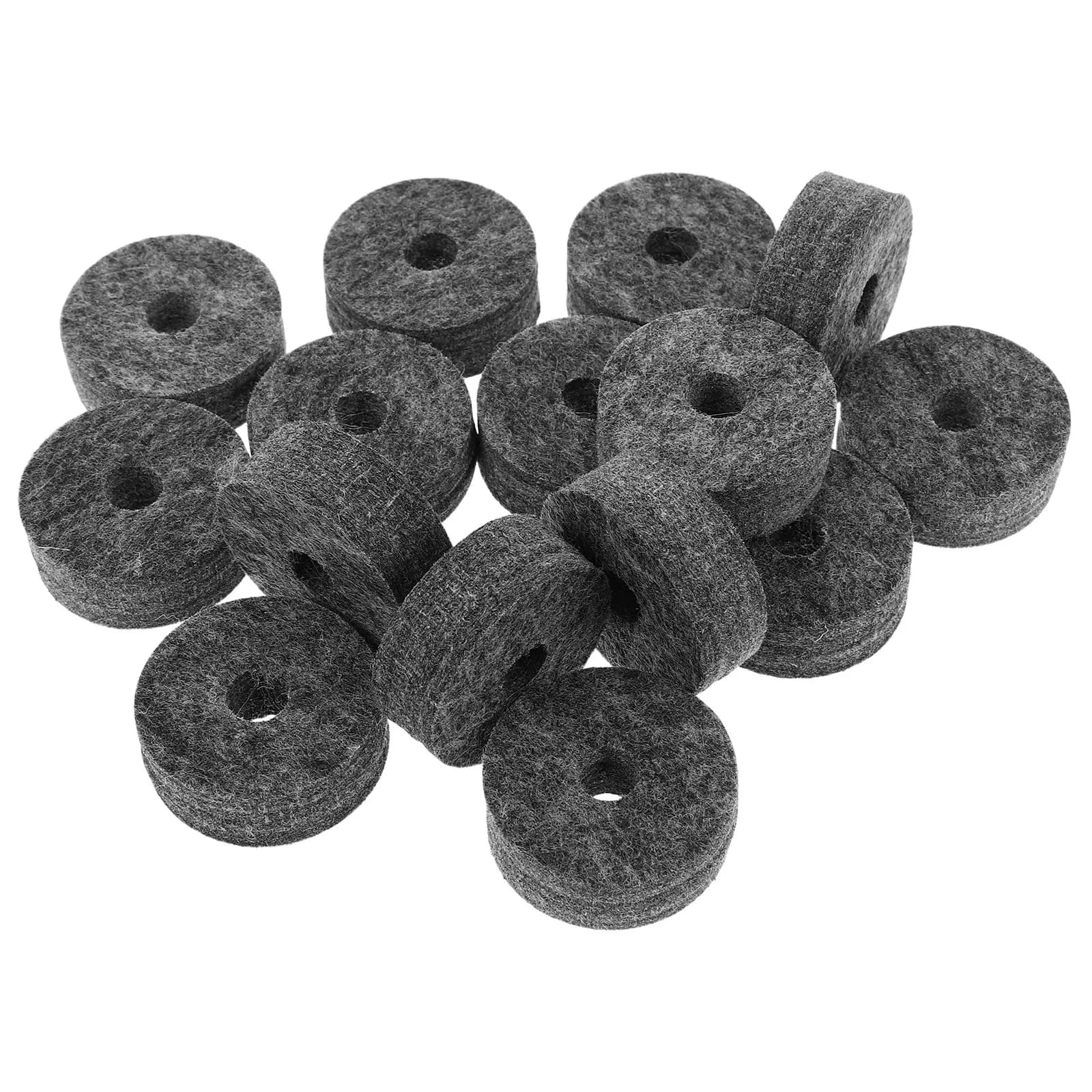 15Pcs Drum Cymbal Felt Washers Anti-Vibration Pads Cymbal Stand Cushions Noise Reduction Percussion Accessories