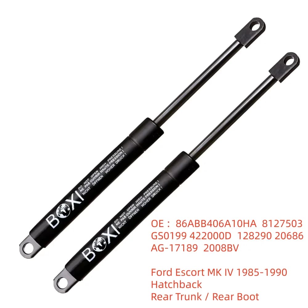 BOXI 2 Pezzi Ammortizzatori a Gas per Bagagliaio, Supporto di Sollevamento per Ford Escort MK IV 1985 - 1990 Hatchback, Molle a Gas, Puntoni di Sollevamento
