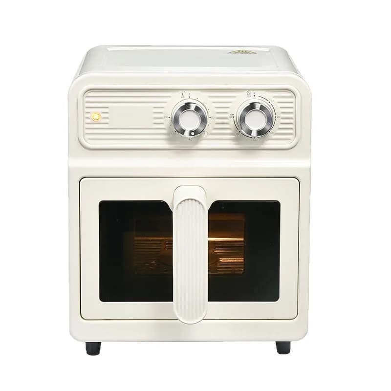 6L Stainless Steel Square Mechanical Air Fryer Three-dimensional Surround Heating Energy-Saving Household Large-Capacity Oven