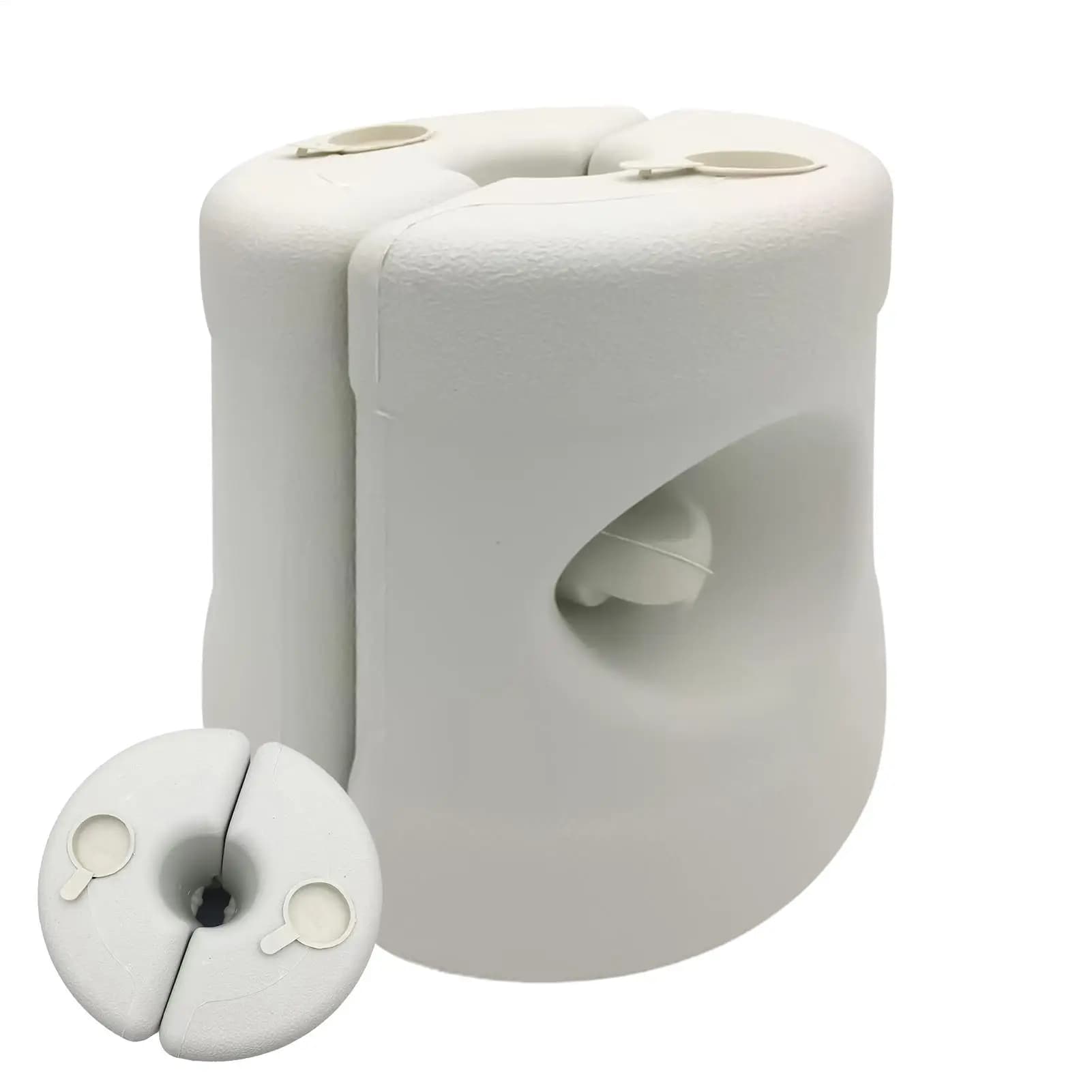 Base per ombrellone per carichi pesanti Base per ombrellone rotonda per carichi pesanti Pesi per tamburo antivento Supporto per baldacchino Facile montaggio Riempimento dell'acqua