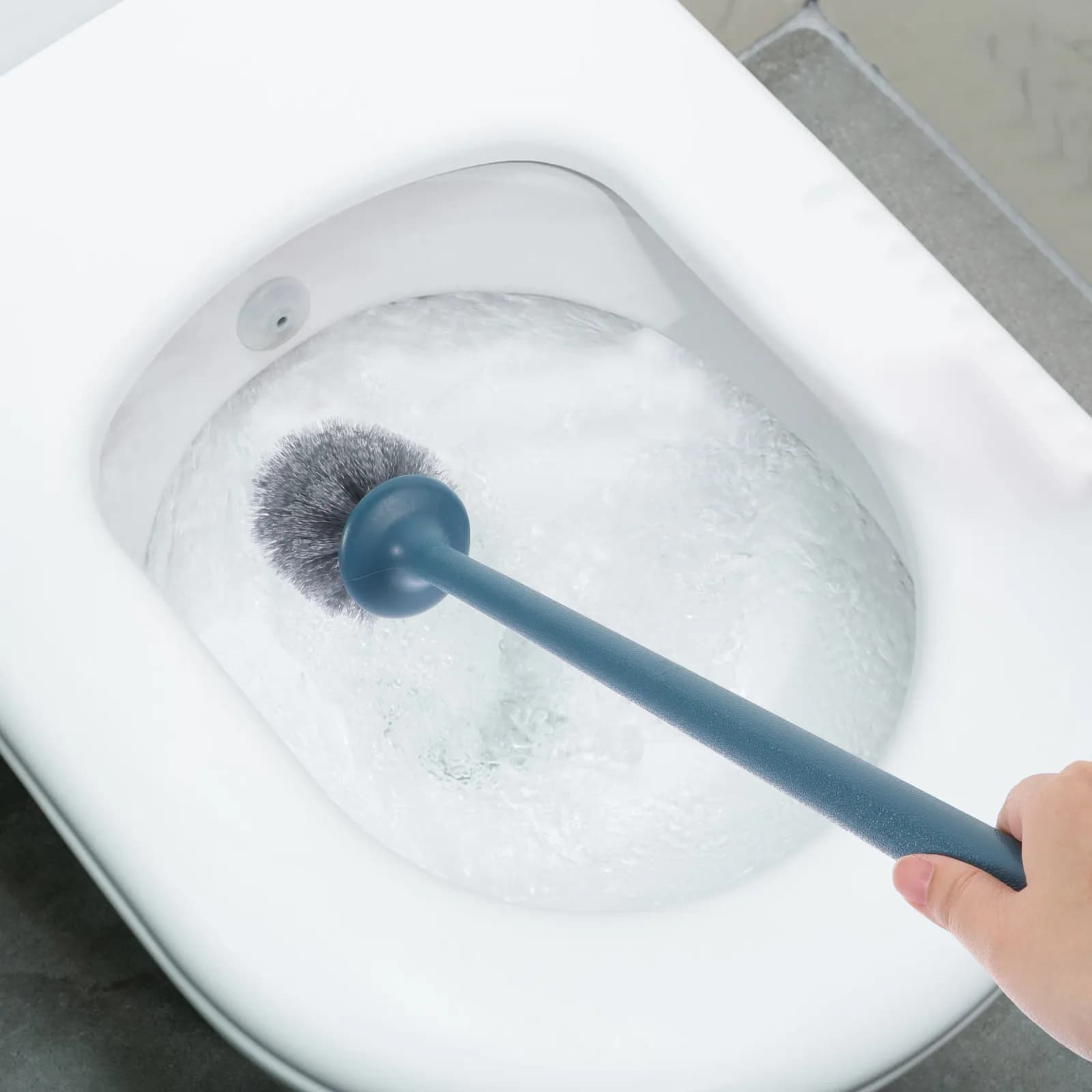 Spazzola per WC a Forma di Maiale con Supporto, Pulitore Premium per Bagno, Base Compatta, Spazzola per Pulizia Profonda per Casa, Dormitorio, Appartamento