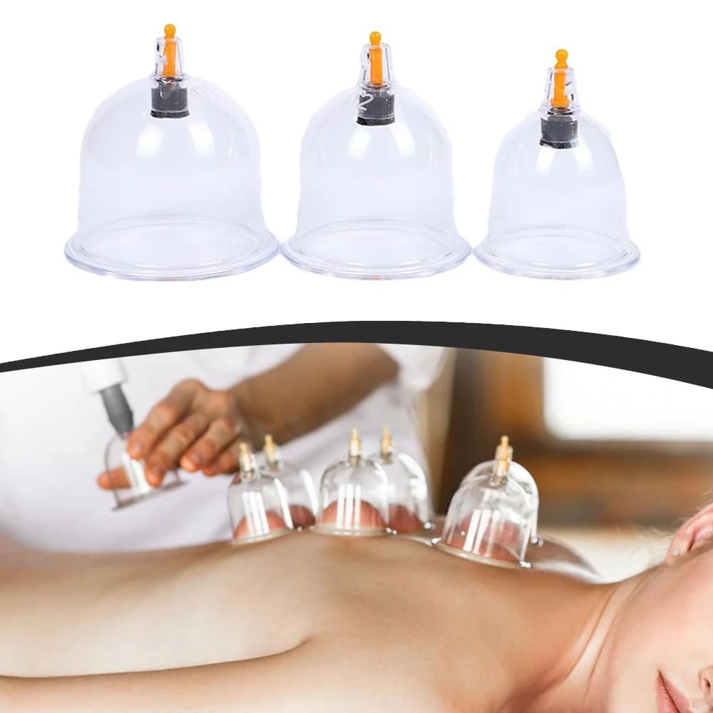 1pc Vacuum cover Massage jar Cans Chinese medicine Physiotherapy Anti-cellulite suction cups Body massager Healthcare
