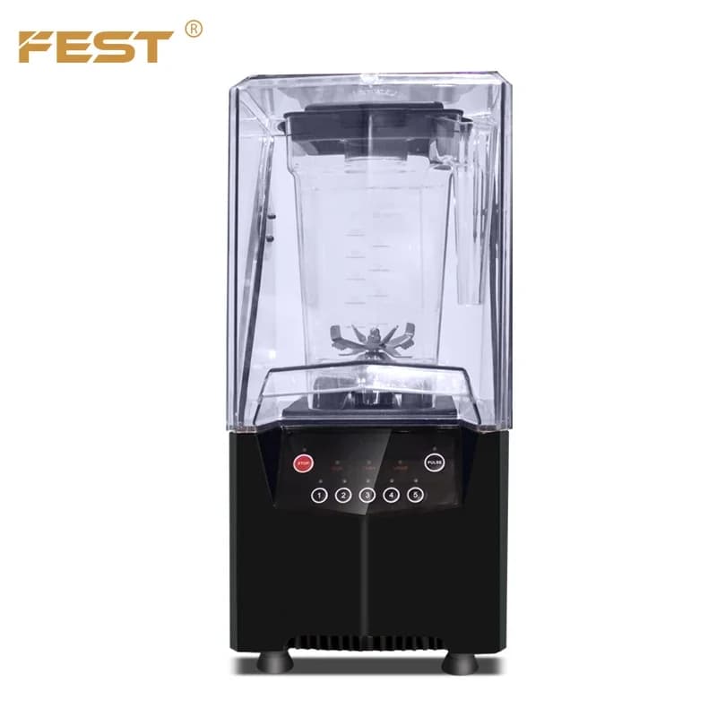 FEST mixer for smoothie crushed ice machine 1.8KW 1.5L razor crusher with commercial silent shield