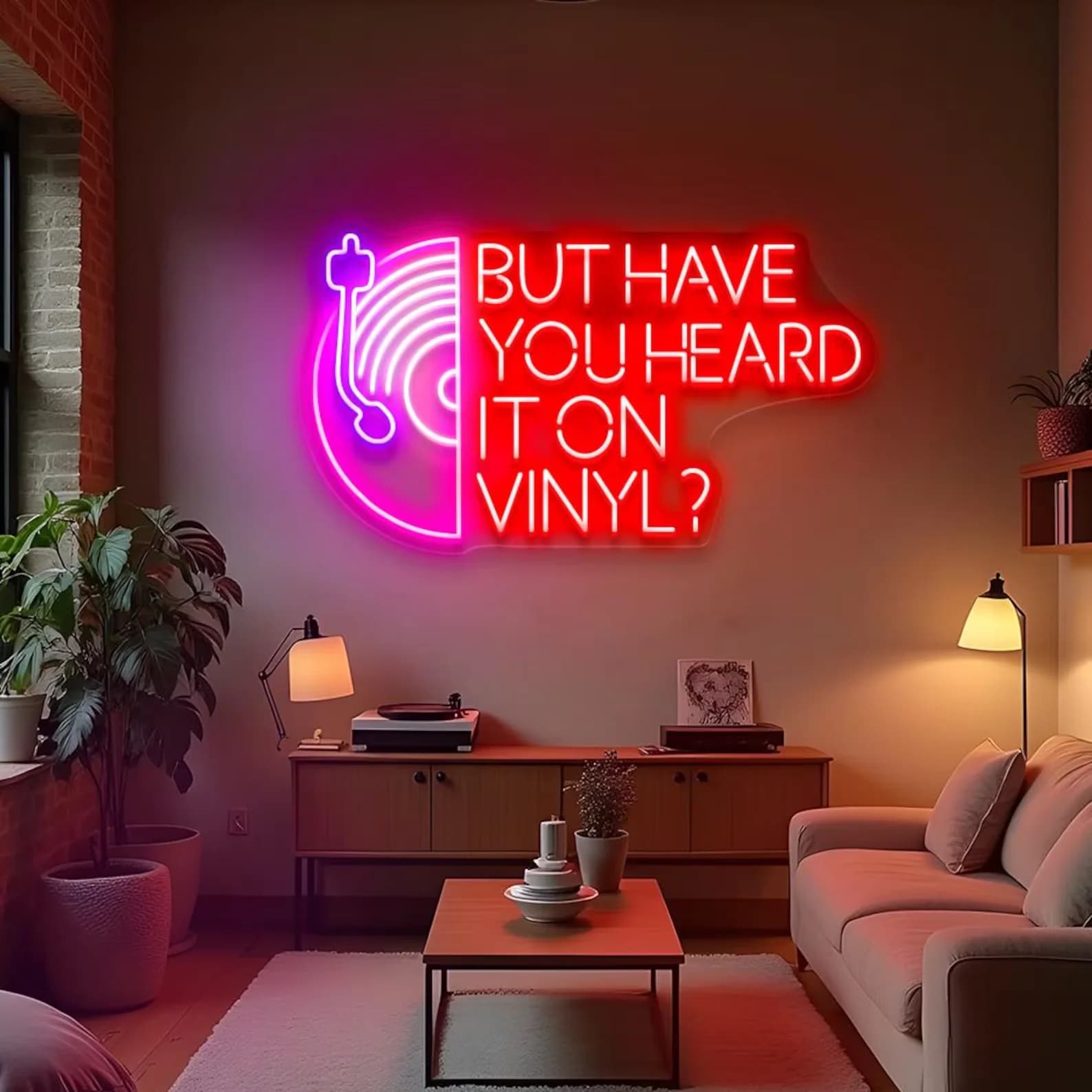 Ma hai l'avanguardia su insegna al neon in vinile, cartello da parete musicale, su disco in vinile, decorazione della stanza della musica, regalo per gli amanti della musica