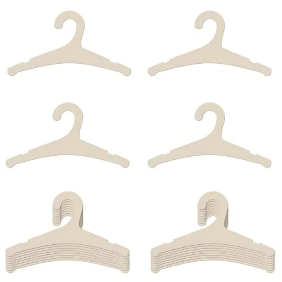 20 Packs en Baby Hangers for Clothes, 9 Inch Newborn Baby Girl Boy Hangers for Nursery Cute Toddlers Infant Hanger for Baby Sho