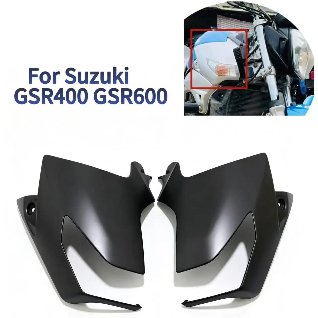 For Suzuki GSR400 GSR600 Fairing Carbon Fiber Paint Motorcycle Fuel Tank Side Panel Side Panel Front Turn Lamp Shell Fairing