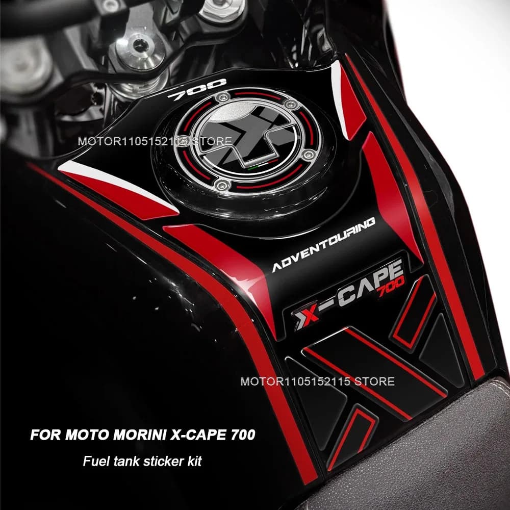 Adesivi Protettivi 3D per Serbatoio Moto X-Cape 700, Accessori Antiscivolo per Ginocchia per Moto Morini X-Cape 700