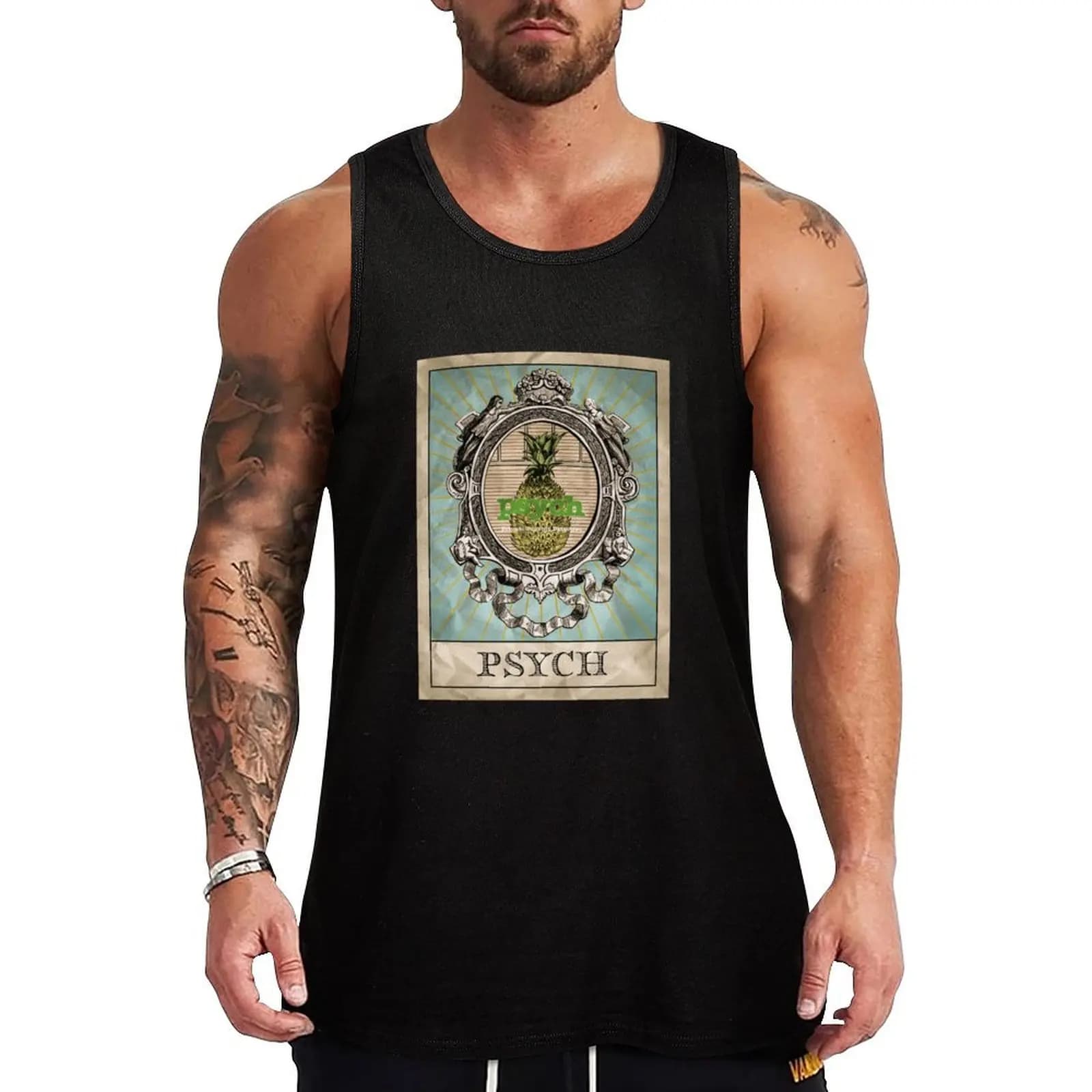 Maglietta senza maniche Psych Tarot Card, maglietta casual per tutti i giorni, morbida e ampia, senza maniche