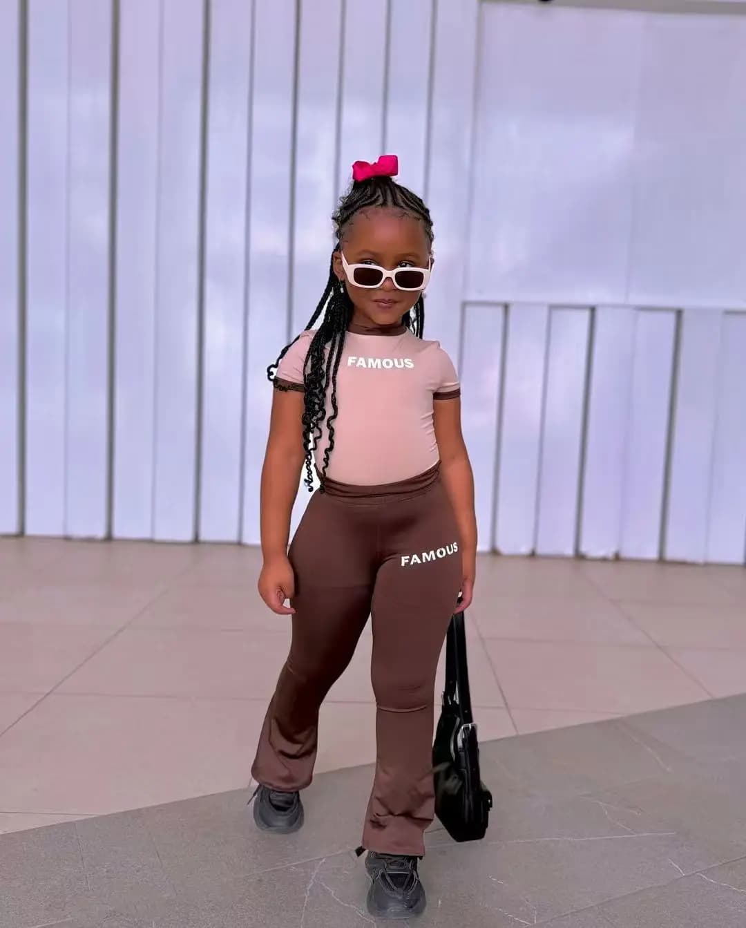 Summer Kid's Girls' Print Casual Sweatshirt Flared Pants Set Children Short sleeved+flared pants Outdoor Outfits For 2 3 4 5 6 7