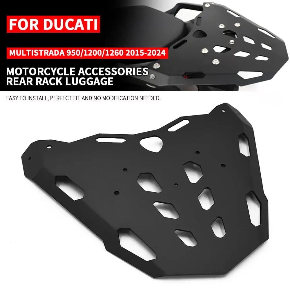 For Ducati Multistrada 950 1200 1260 2015-2024 Motorcycle Rear Luggage Rack Rear Trunk Bracket Fit on Multistrada-950 2016 2017