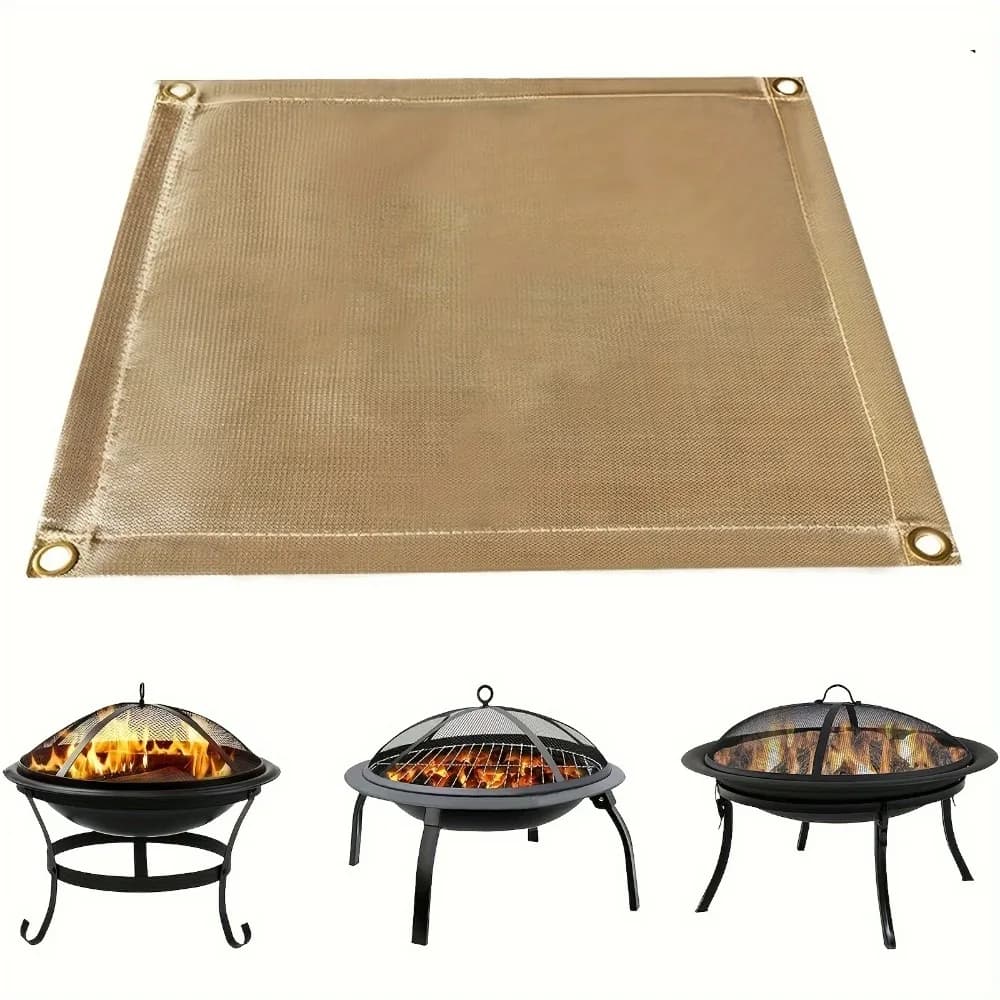 1 tappetino da picnic ignifugo: coperta termoisolante e ignifuga: ideale per barbecue, campeggio e picnic