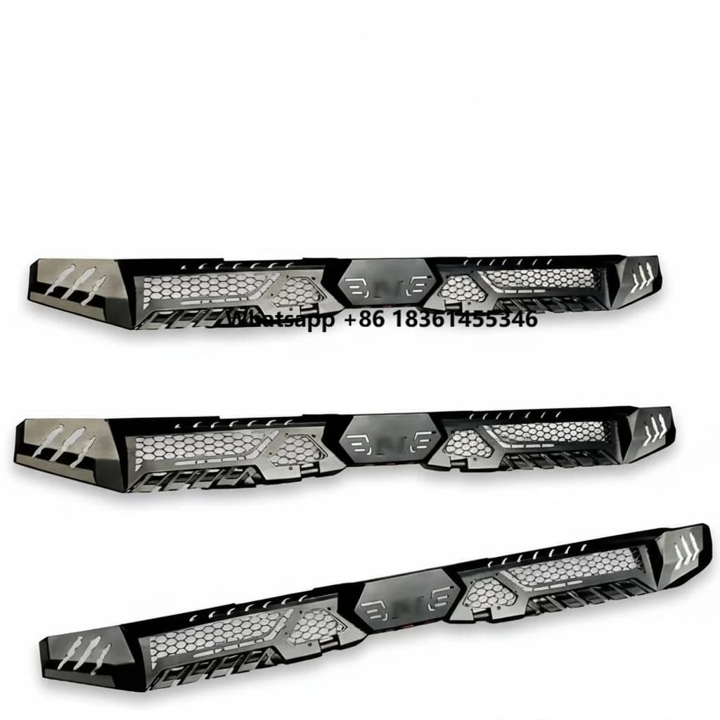 Pedane Laterali in Acciaio per Hilux Revo Rocco Travo 2016-2026, Pedali Antiruggine, Accessori Premium