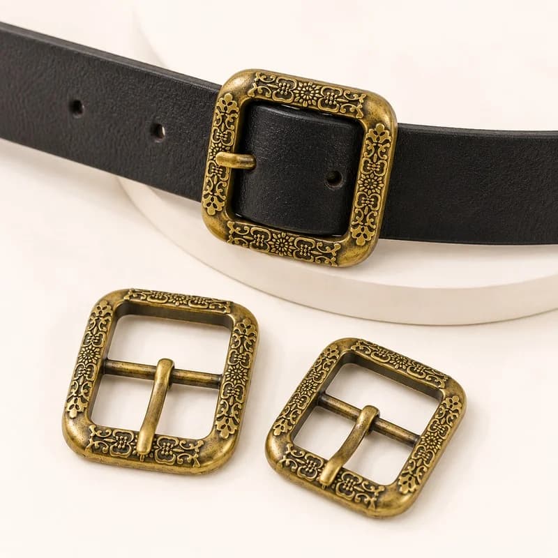 5Pcs 20/35/40mm Pin Buckle Square Metal Hook for Belt Buckles Leather Craft Bag Strap Garment Clasp Hardware Accessory Supplies