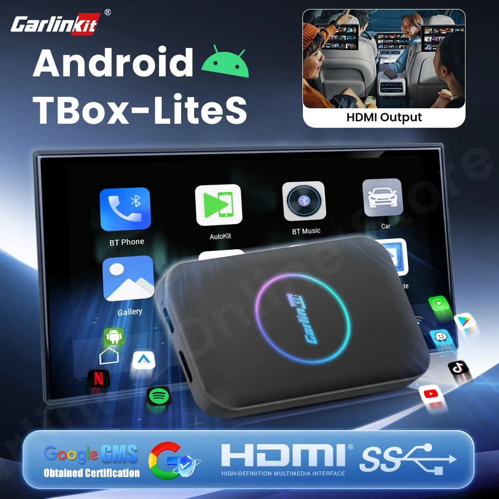 CarlinKit LiteS Android Tv Box Wireless Carplay Android auto Adattatore Supporto Youtube Netfilx IPTV Spotify Autoradio Accessori