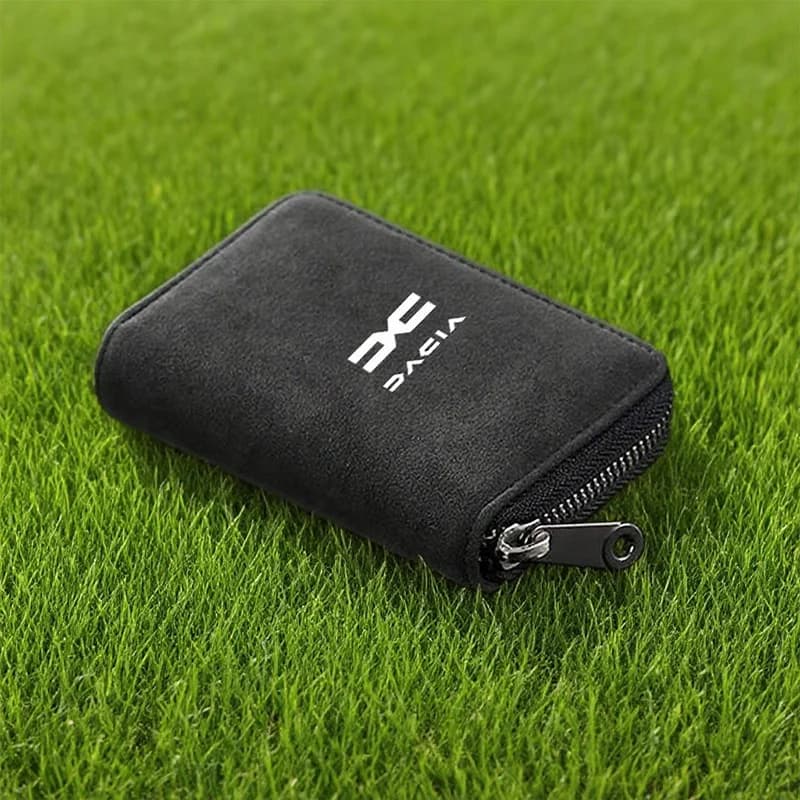 Car Wallet Women Men Car Driver Licence Card Bag Zip Coin Purse For Dacia Duster Logan Sandero Lodgy Dokker Stepway Mcv 2 Largus