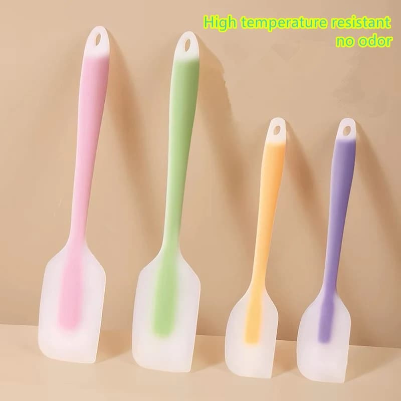 Spatola in silicone Crema Burro Cottura Spatola da forno Utensili resistenti al calore Raschiare Decoratore Strumenti da cucina traslucidi