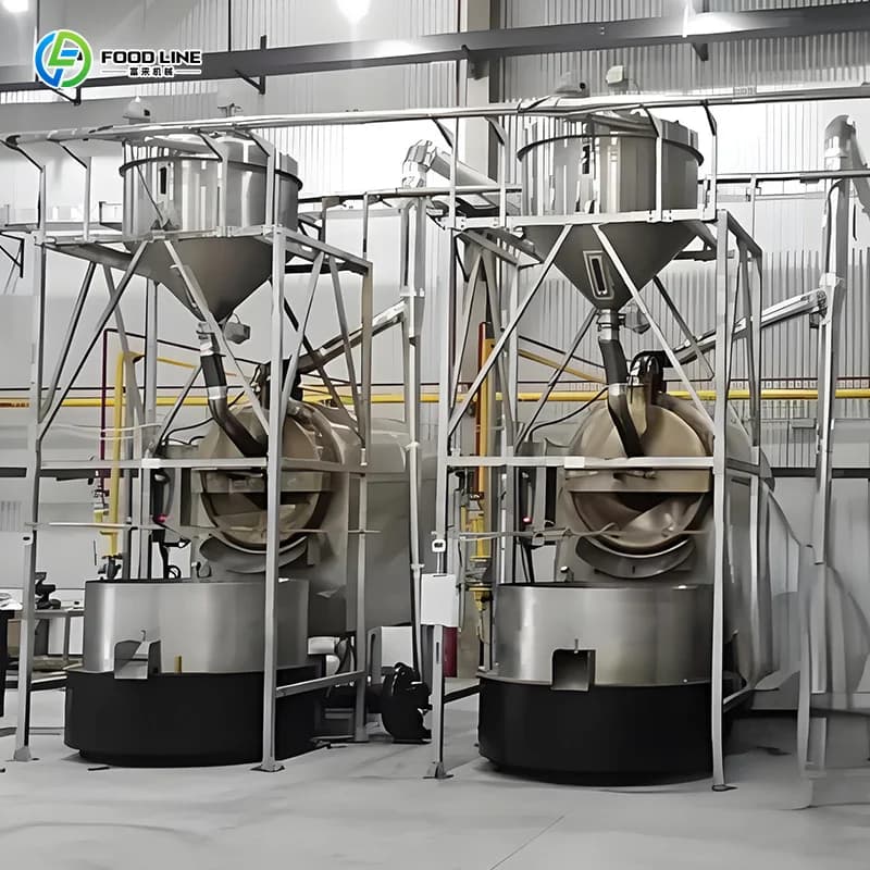 High Output Commercial Coffee Beans Roaster Machine Coffee Beans Roaster Machine for Coffee Bean Production Line