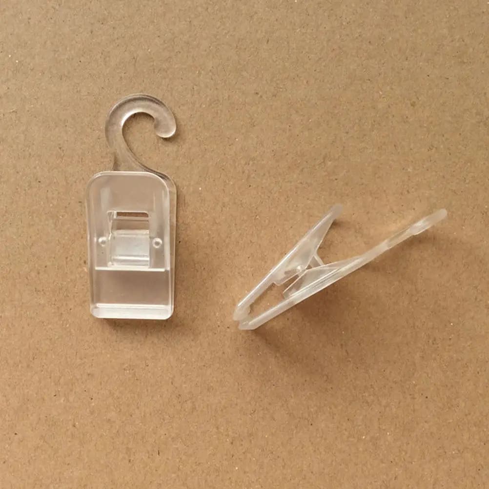 12 Pieces Hooks Plastic hanger with Clips, Hooks Organizers for Bathroom, Travel, Home