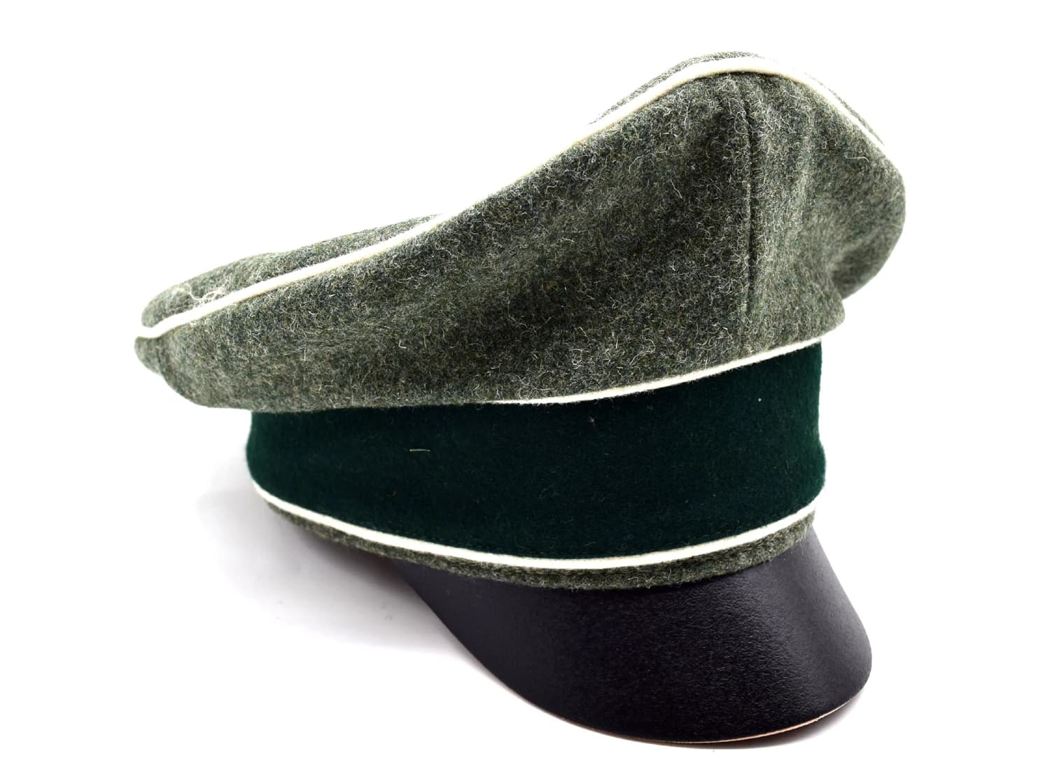 Rievocazione tedesco WH Crusher Field Visiera Cap Cappello verde da parete