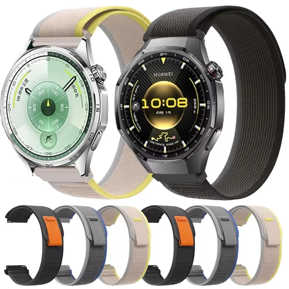 20 22mm cinturino in nylon Trail Loop per Huawei Watch GT6 GT5 GT4 GT3 GT2 46mm cinturino traspirante per Huawei Watch 4/3 Pro/Ultimate/Buds