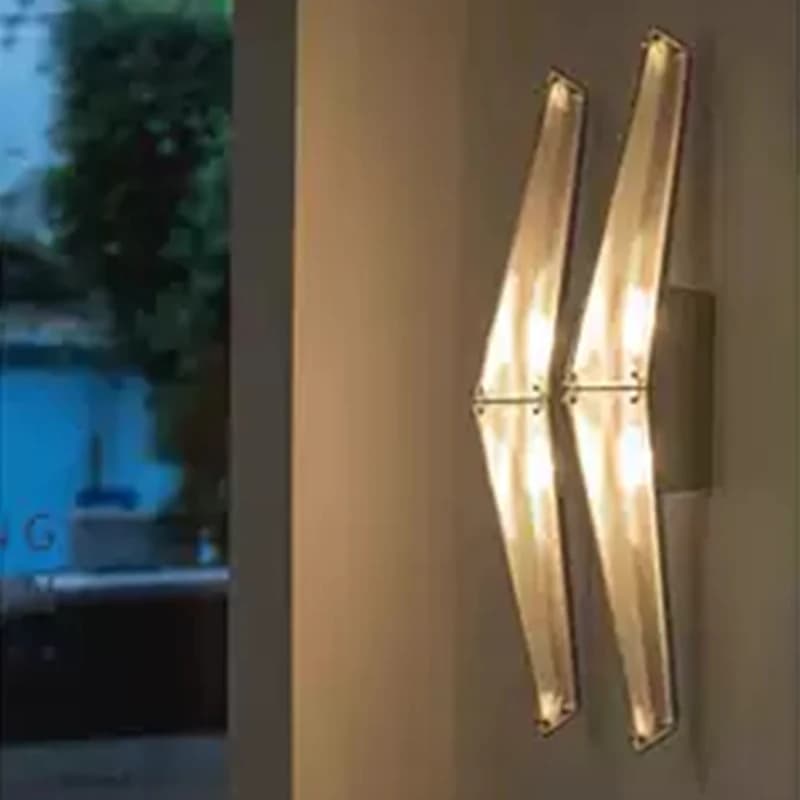Postmodern Minimalist Long Strip Glass Wall Lamps Corridor Study Bedroom Staircase Dining Room LED Sconces Luminaires Ornaments